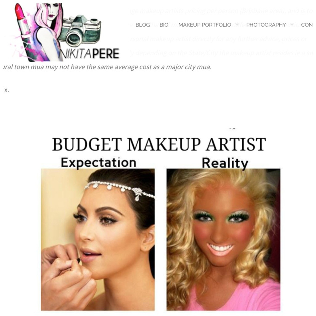 Is the Makeup Artist for my wedding ripping me off?